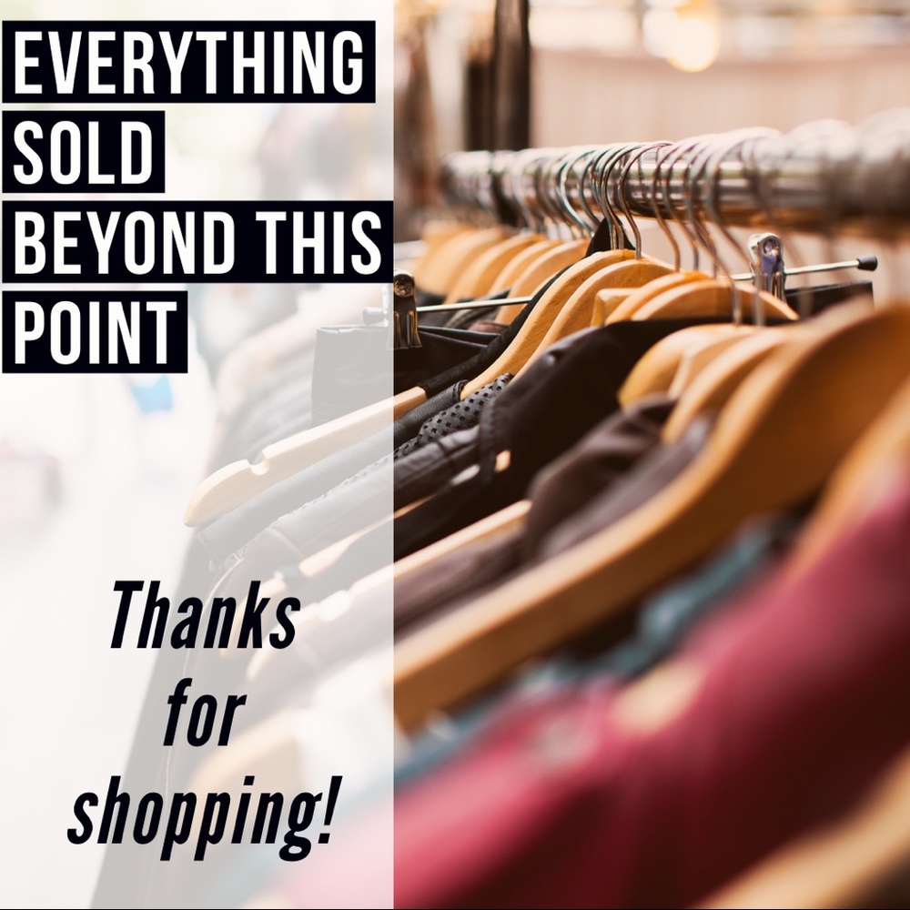 Thanks for shopping my closet!